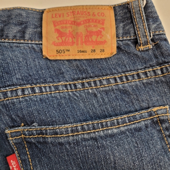 Levis 505 Jeans - Boys size 28 x 28 - 16 Reg - Picture 8 of 14